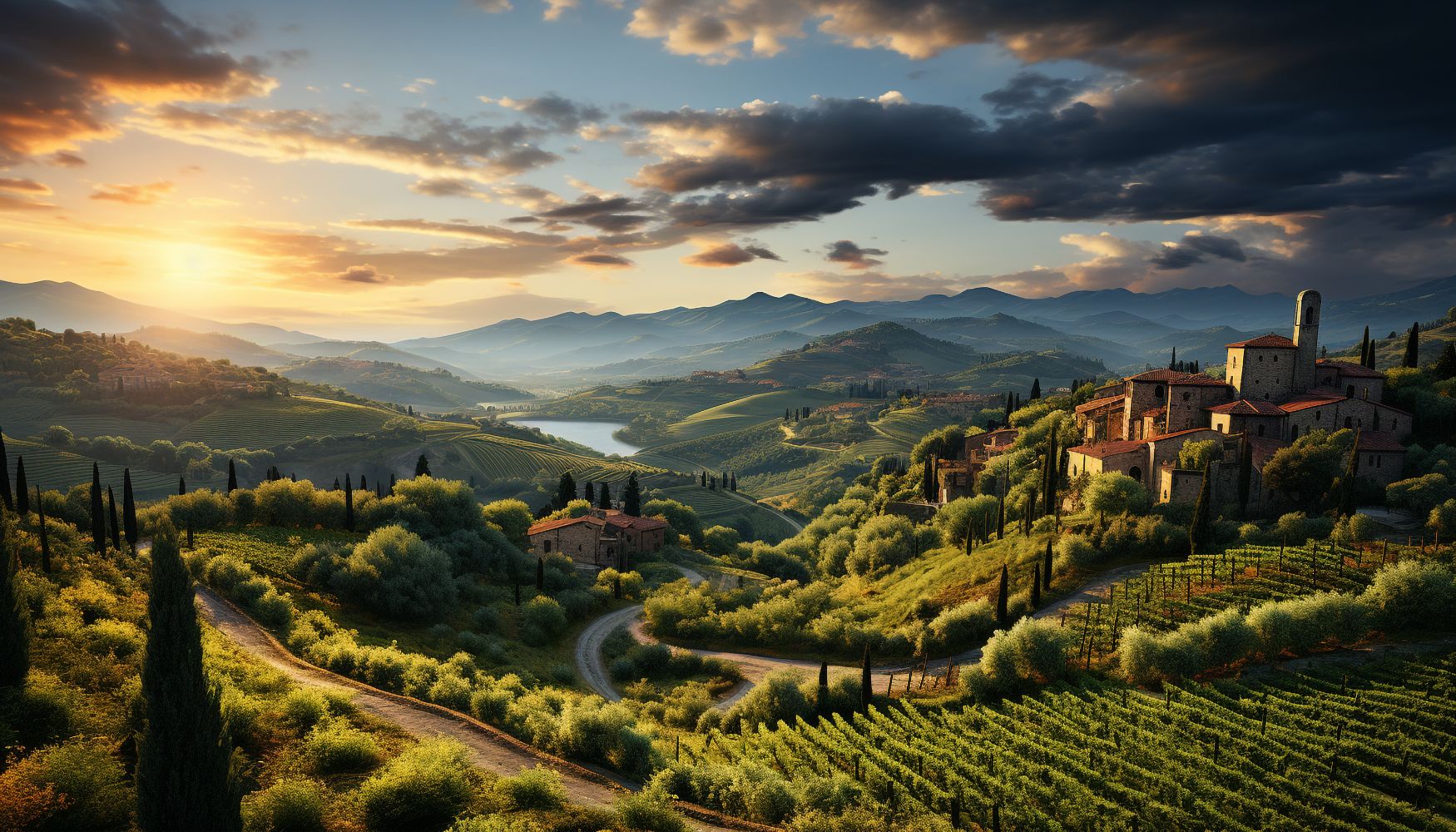 montalcino sunset